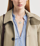 L'Atelier Nawbar yellow gold and diamond sunrise pendant necklace, UK version