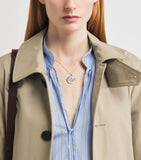 L'Atelier Nawbar yellow gold and diamond sunrise pendant necklace, UK version