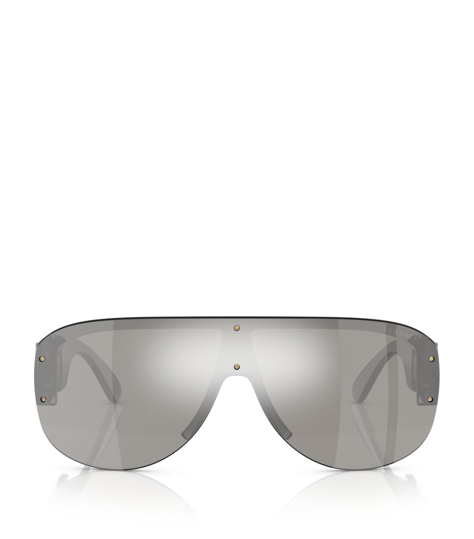 Lunettes de soleil aviateur Versace avec détail de tête de Méduse, version britannique