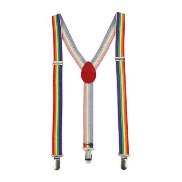 SVNX rainbow braces adult one size (British brand)