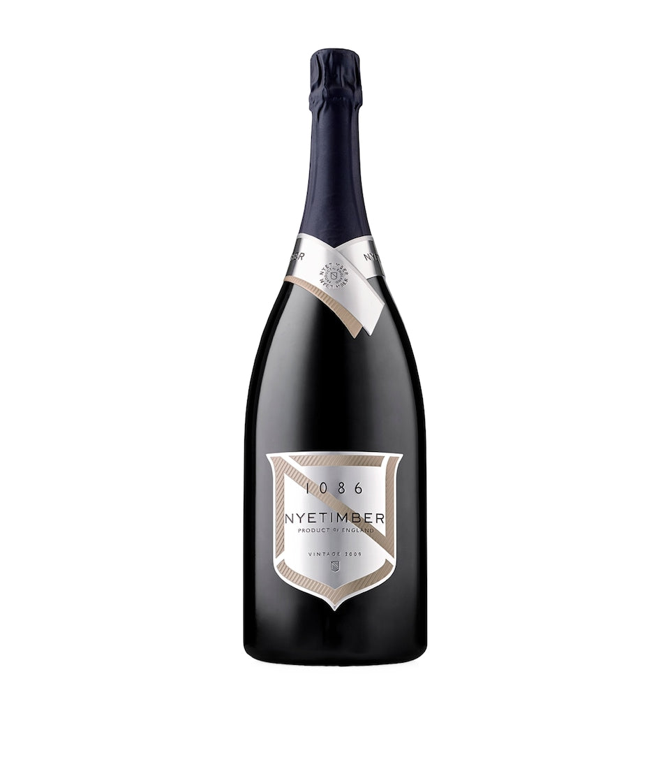 Glitrende champagneflaske juletrepynt