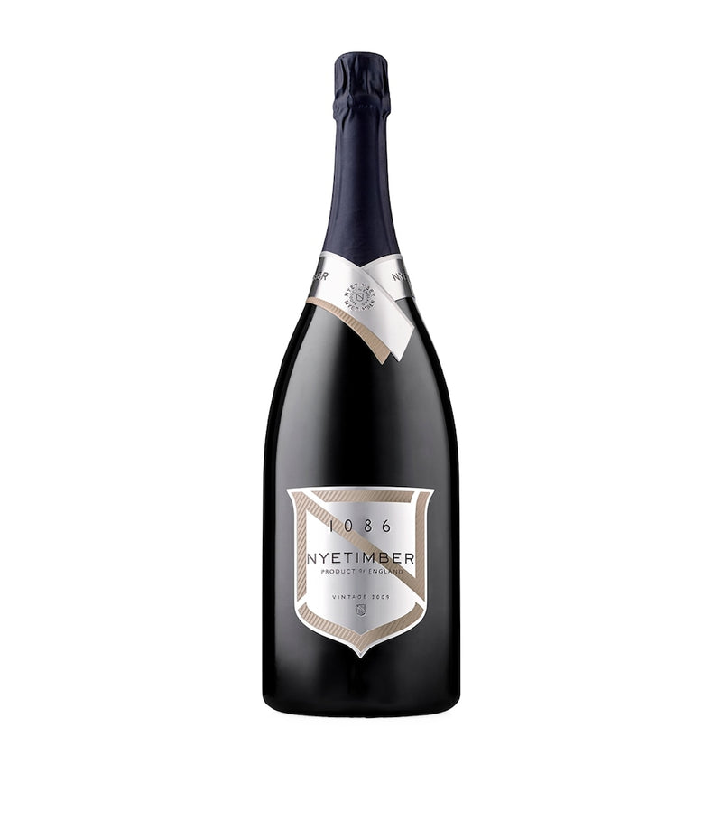 Glitrende champagneflaske juletrepynt