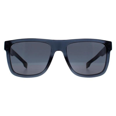 Superdrug Hugo Boss BOSS 1647/S PJP IR Blue Grey Rectangular Sunglasses- Buy online at McGrocer