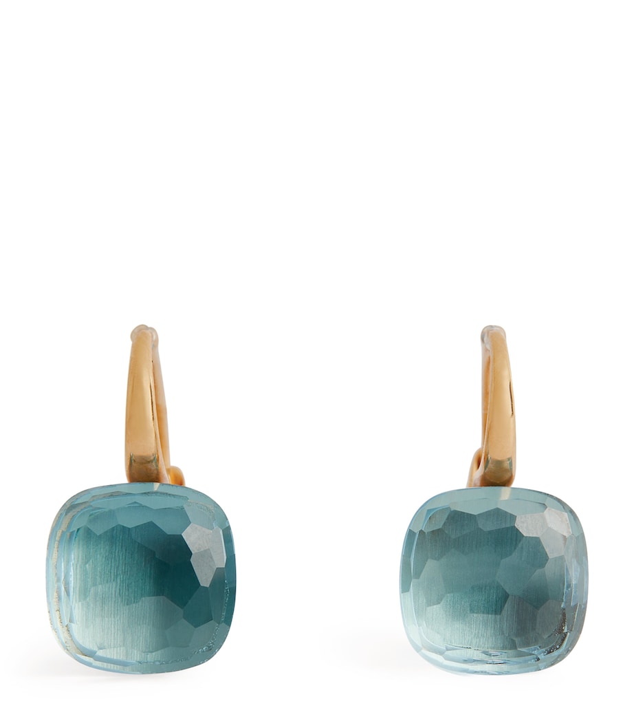 Pomellato Nudo drop earrings rose gold topaz - British product