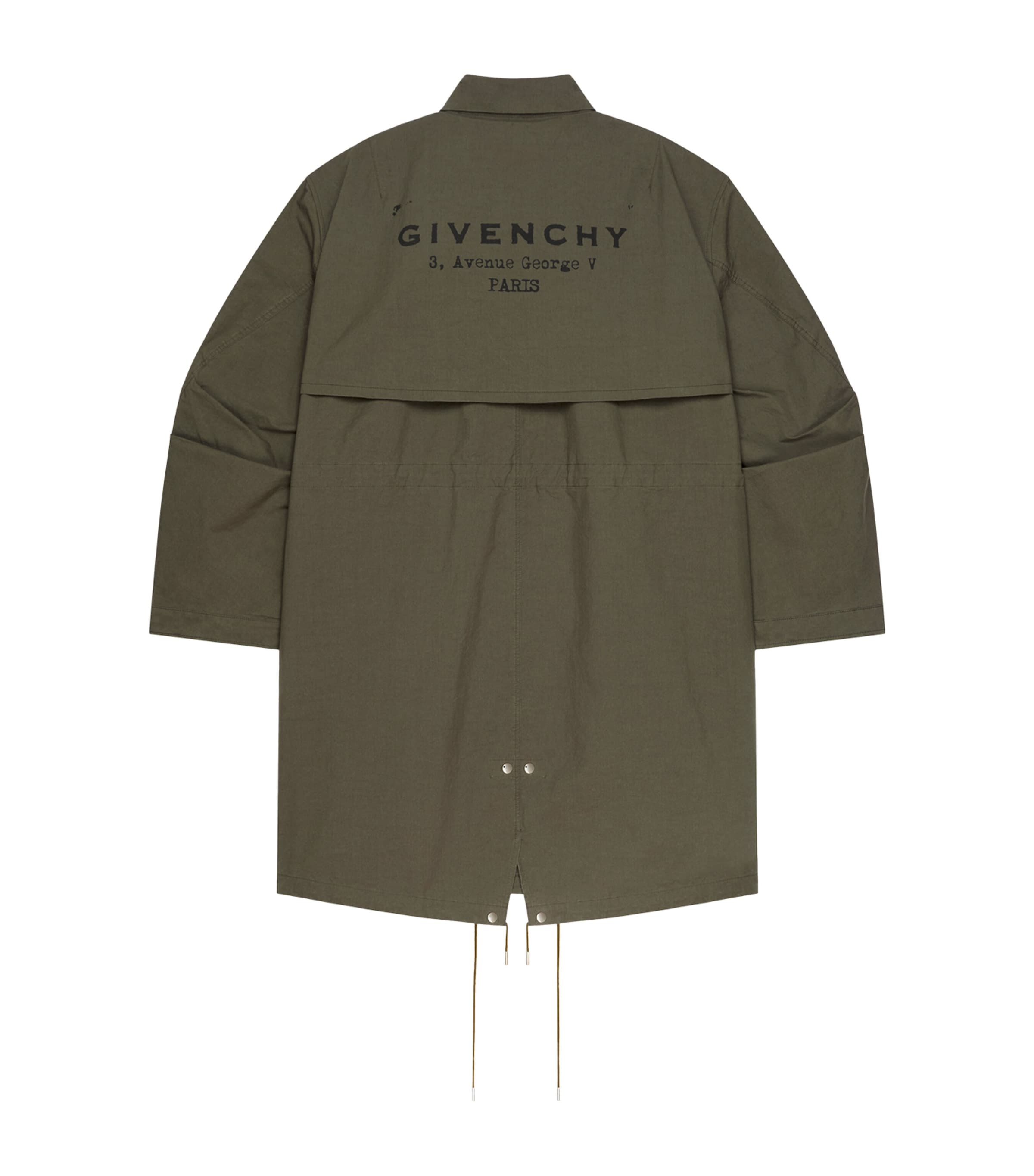 Givenchy oversized lang parka, britisk versjon