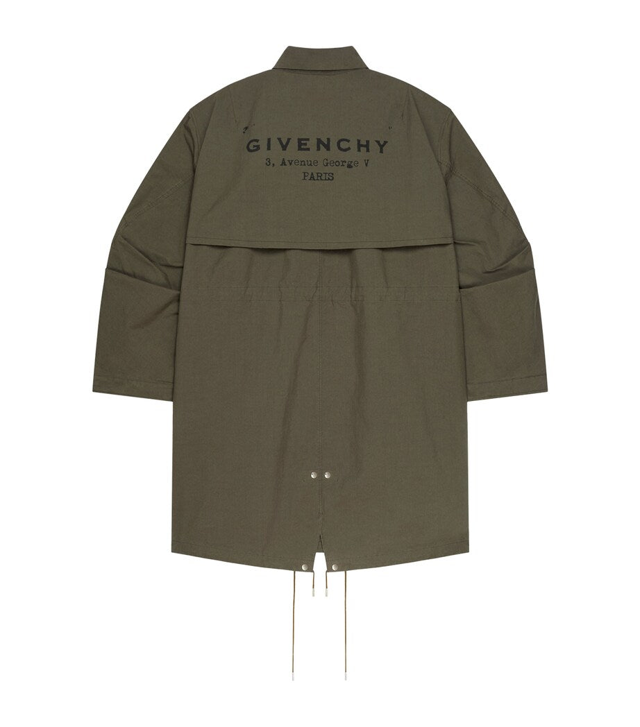 Givenchy oversized lang parka, britisk versjon
