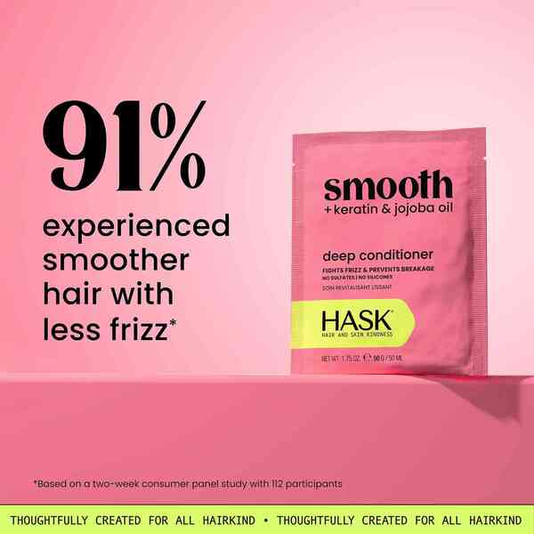 Hask Keratin Smooth deep conditioner 50ml 5 pack - British product