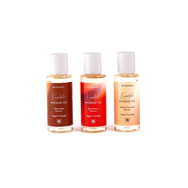 Ann Summers kissable massage set flavoured oils 3x50ml, UK version