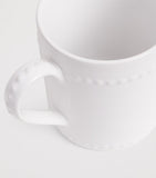 Harrods Brompton stoneware mug with embossed beads, UK version