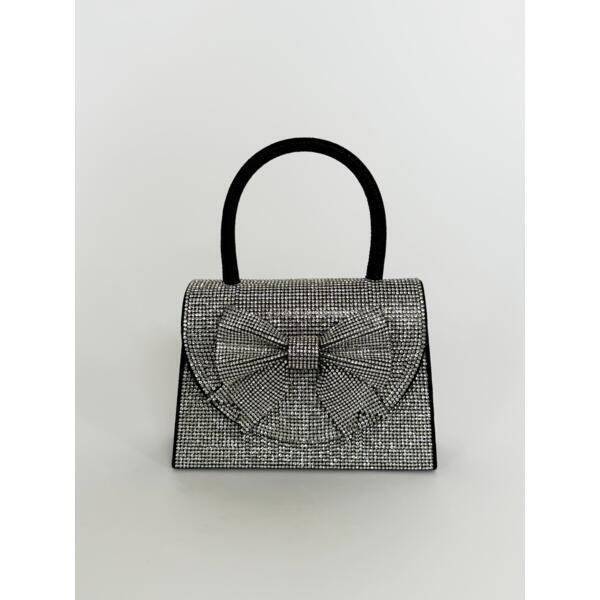 SVNX rhinestone grab bag with bow detail - British product