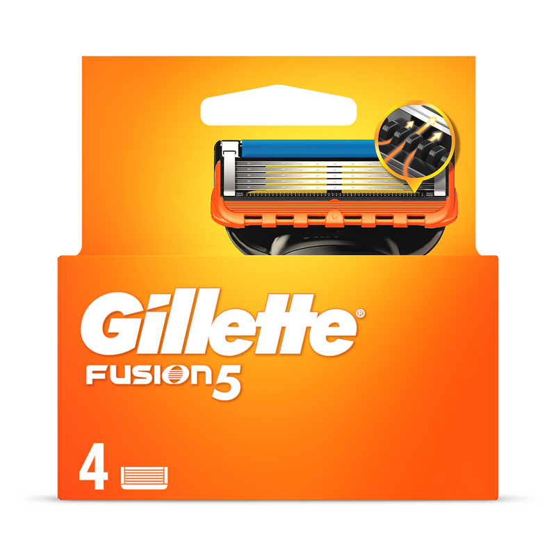 Gillette Fusion5 razor refills 4 count, imported from the UK