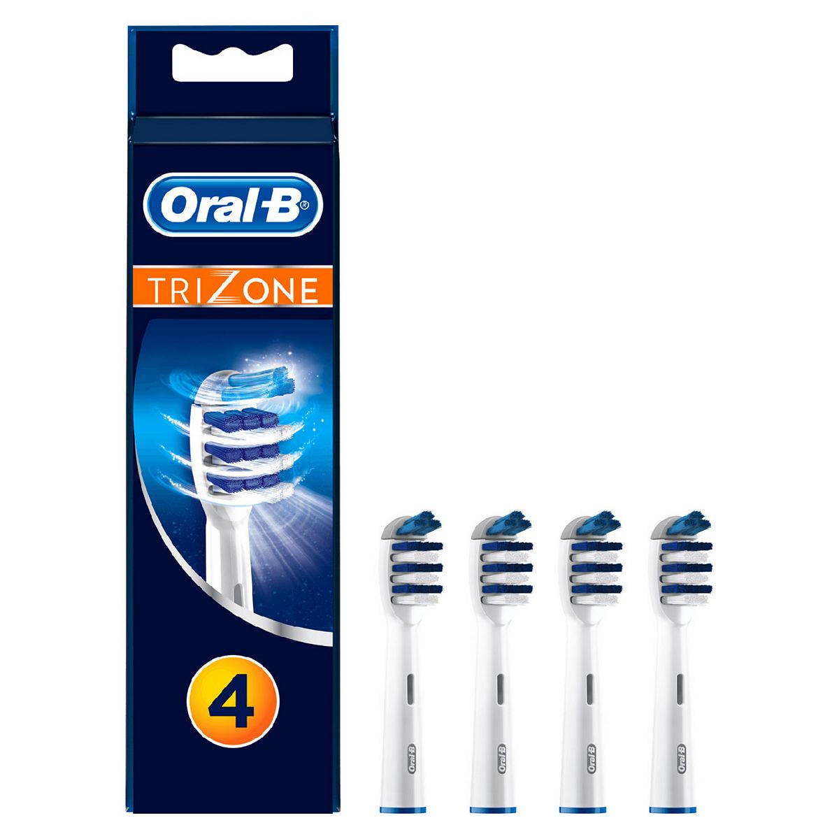 Oral B Trizone Replacement Electric Toothbrush Heads 4 Pack GOODS Boots   