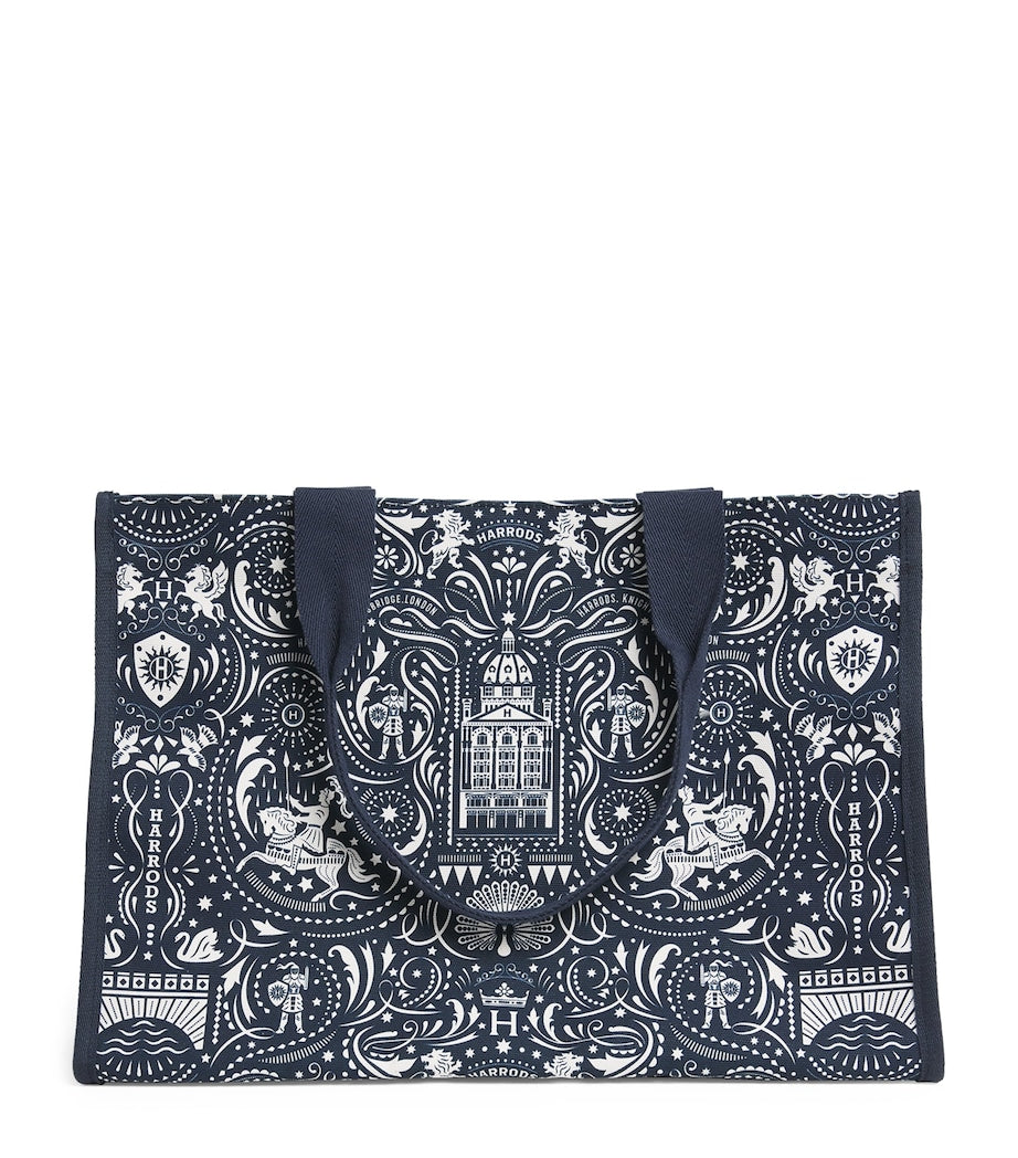 Harrods Knights of Brompton tote bag medium - British product