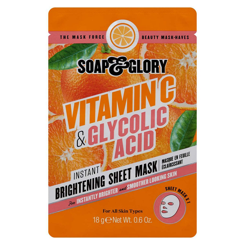 Soap & Glory Vitamin C & Glycolic Acid Instant Brightening Sheet Mask