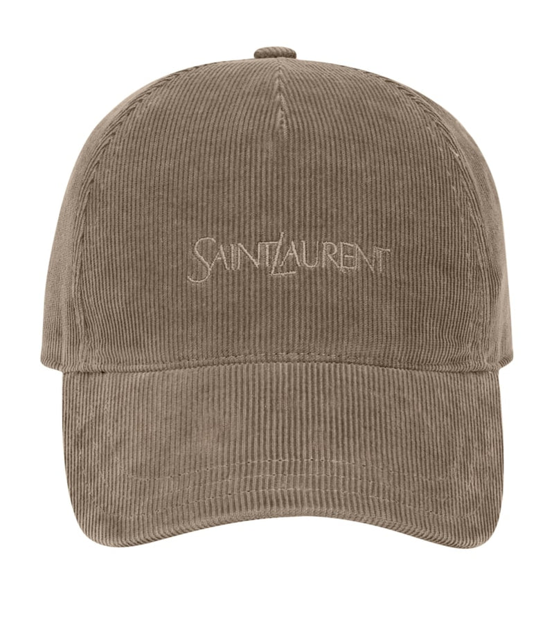 Saint Laurent corduroy baseball cap - British product