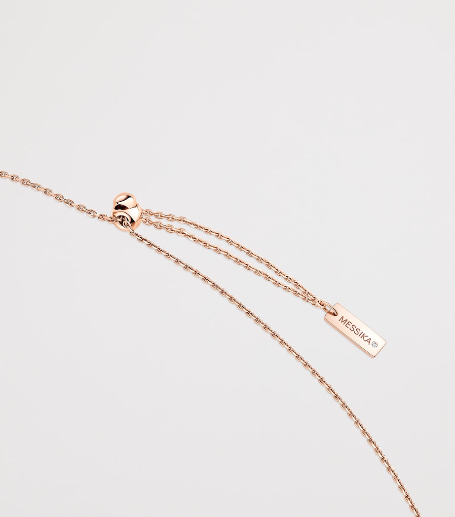 Messika Move 10th Birthday rose gold diamond necklace 0.70ct, UK version