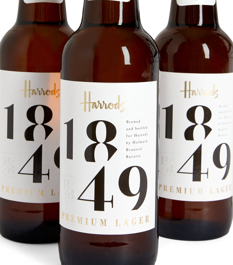 Harrods 1849 Premium Lager 16 bottle case, UK version