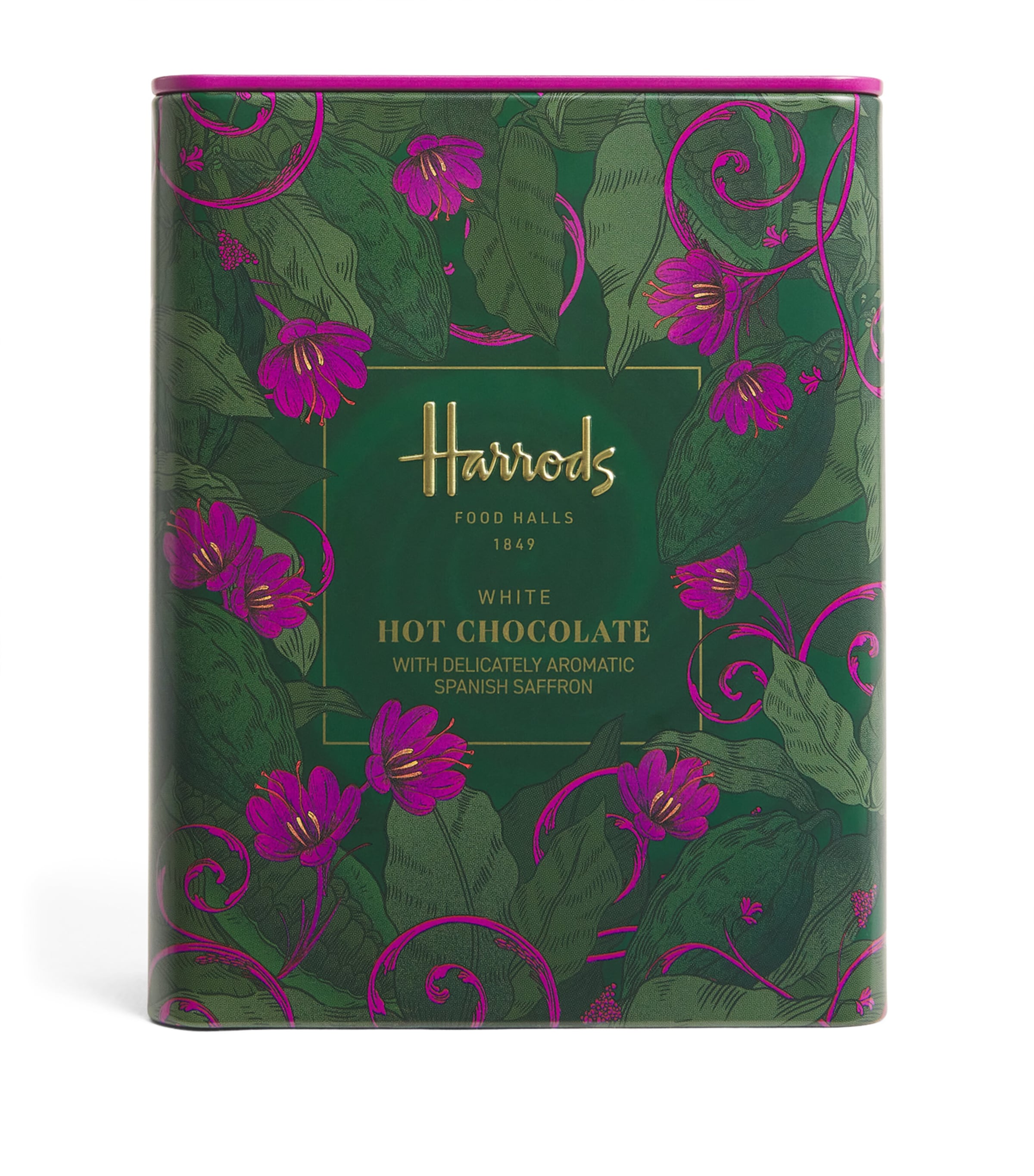 Harrods white hot chocolate with saffron 250g, UK version