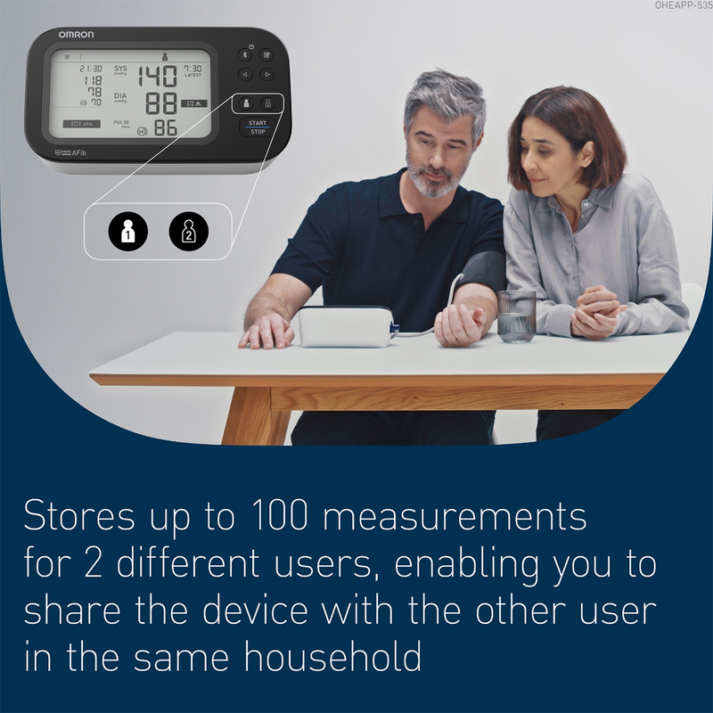 Omron M7 Intelli IT upper arm blood pressure monitor, UK version