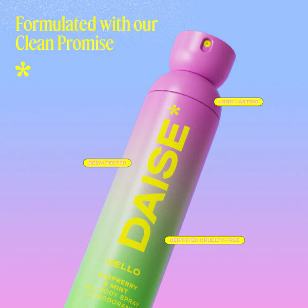 Daise Hello Body Spray 120ml Raspberry Mint - British product