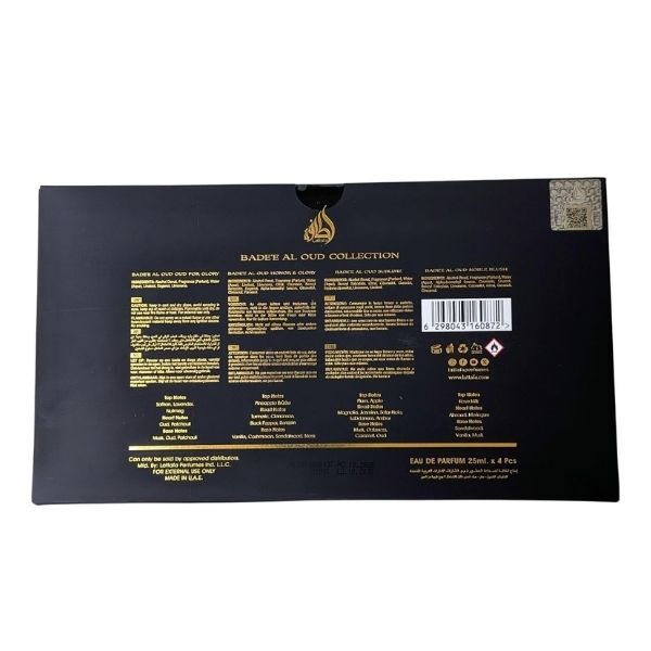Lattafa Badee Al Oud gift set 4x25ml - British product