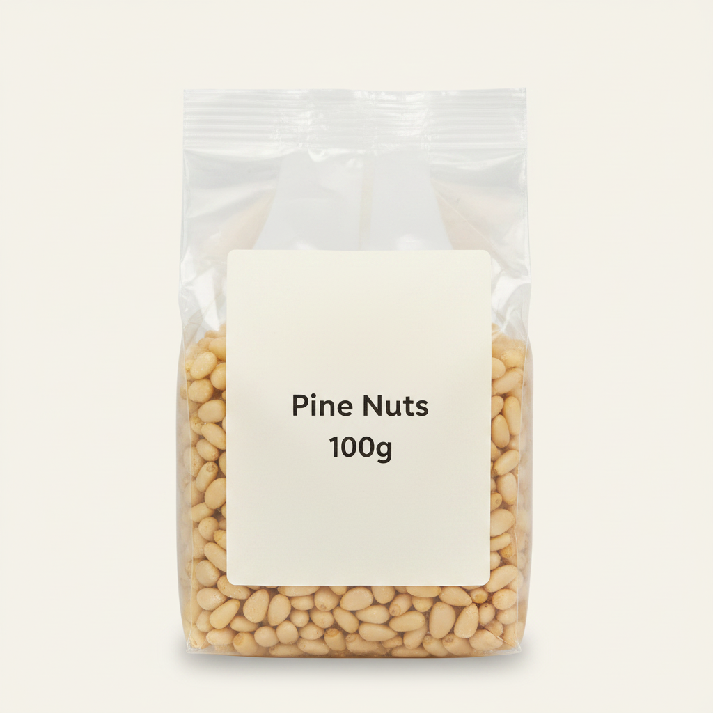 Holland & Barrett pine nuts 100g, UK version