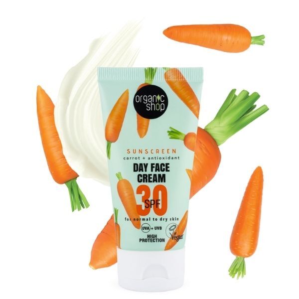 Organic Shop SPF30 normal skin face cream 50ml (British brand)