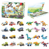 Livingandhome toy advent calendar car dinosaur set, imported from the UK