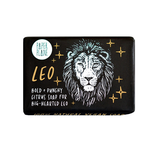 Paper Plane Leo Star Sign soap 95g - British product