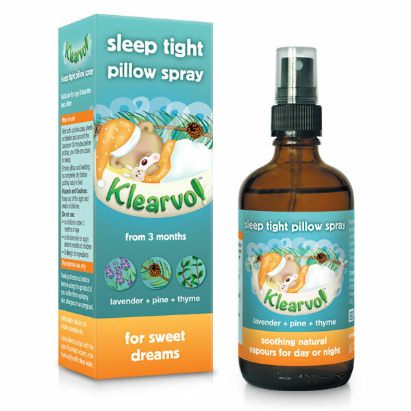 Klearvol gift set with teddy bear and pillow spray - British product
