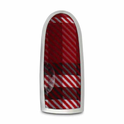 Guerlain Rouge G Double Mirror Lipstick Case Graphic Tartan Makeup Case