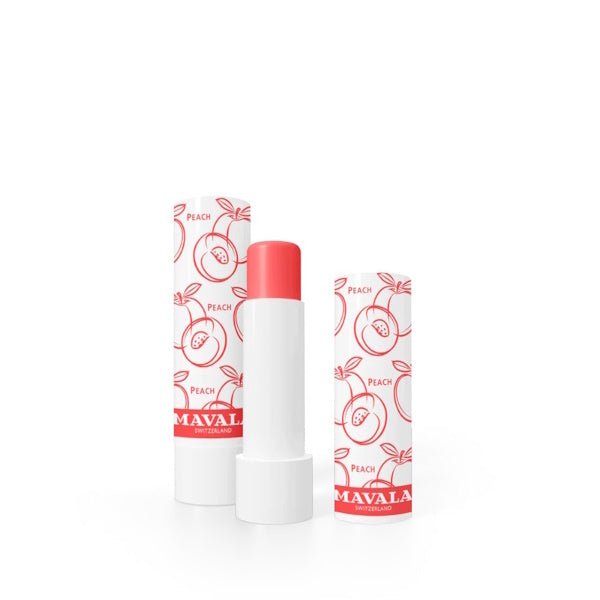 Mavala tinted lip balm peach 4.5g, imported from the UK