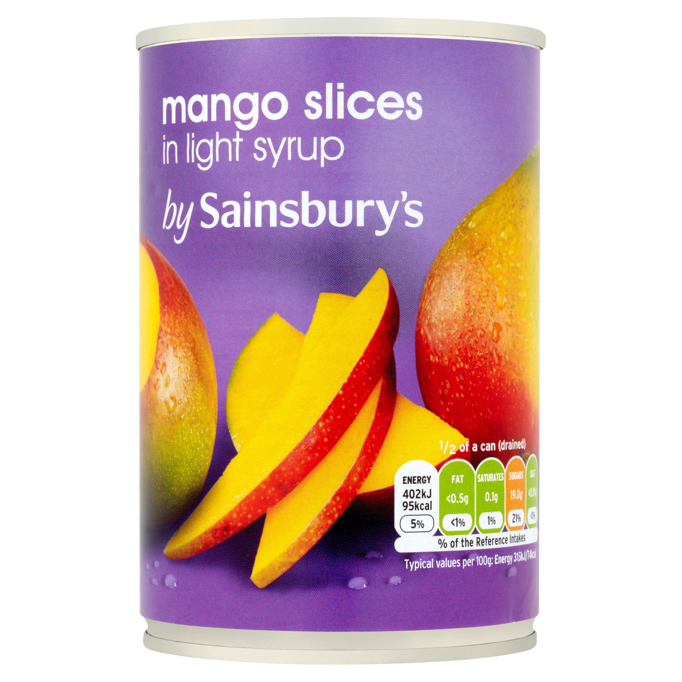 Sainsbury's Mango Slices In Syrup 425g Fruit Sainsburys   