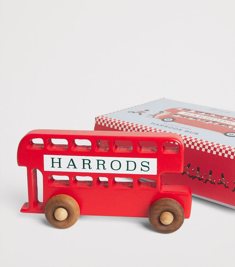 Harrods wooden toy bus, UK version