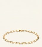 Cartier yellow gold Santos chain bracelet 20cm (British brand)