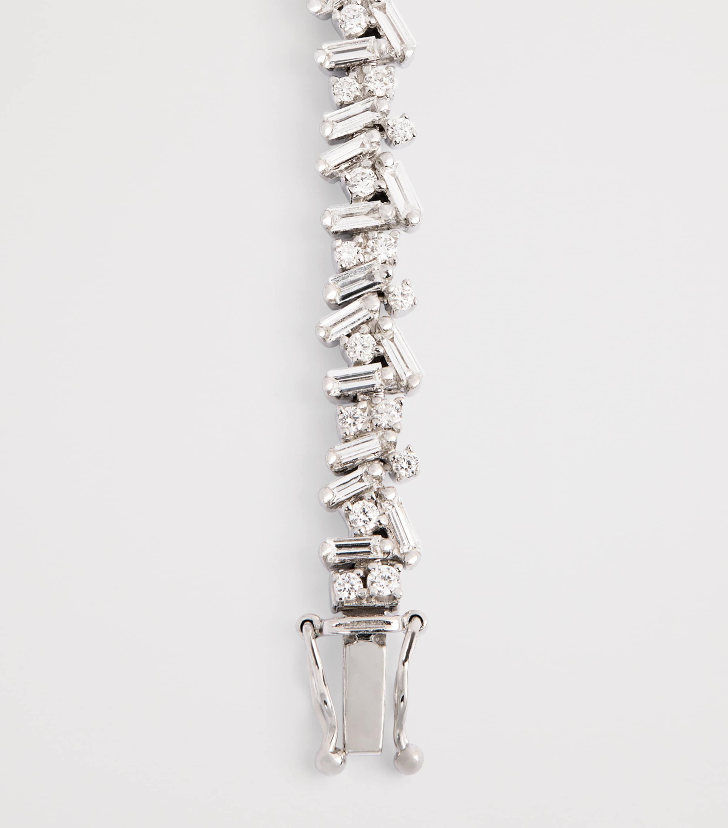 Suzanne Kalan white gold and diamond tennis bracelet - British product