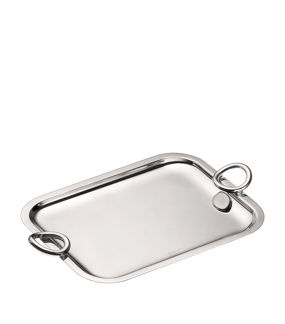 Christofle Vertigo handled tray 26cm x 20cm (British brand)