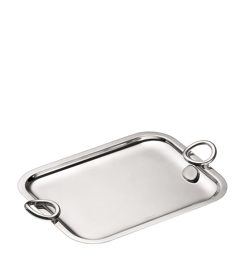 Christofle Vertigo handled tray 26cm x 20cm (British brand)