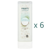 Superdrug Shower Gel Fruity Coconut White Peach 250ml x6 - British product