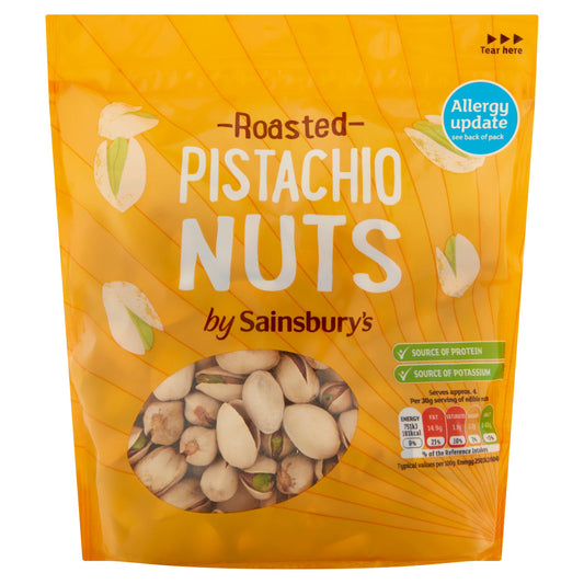 Sainsbury's Roasted Pistachios in Shells 270g Lunchbox snacking Sainsburys   