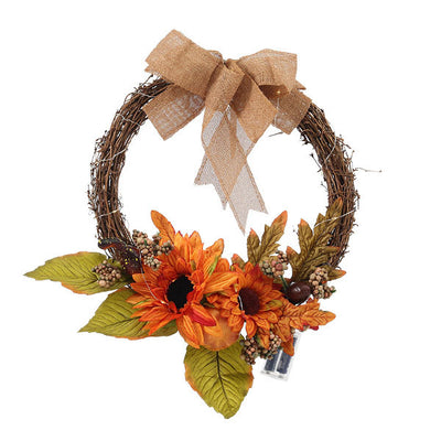 Superdrug Livingandhome Artificial Sunflower Wreath with Lights- Buy online at McGrocer