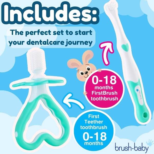 Brush Baby FirstBrush FirstTeether baby teether set, UK version