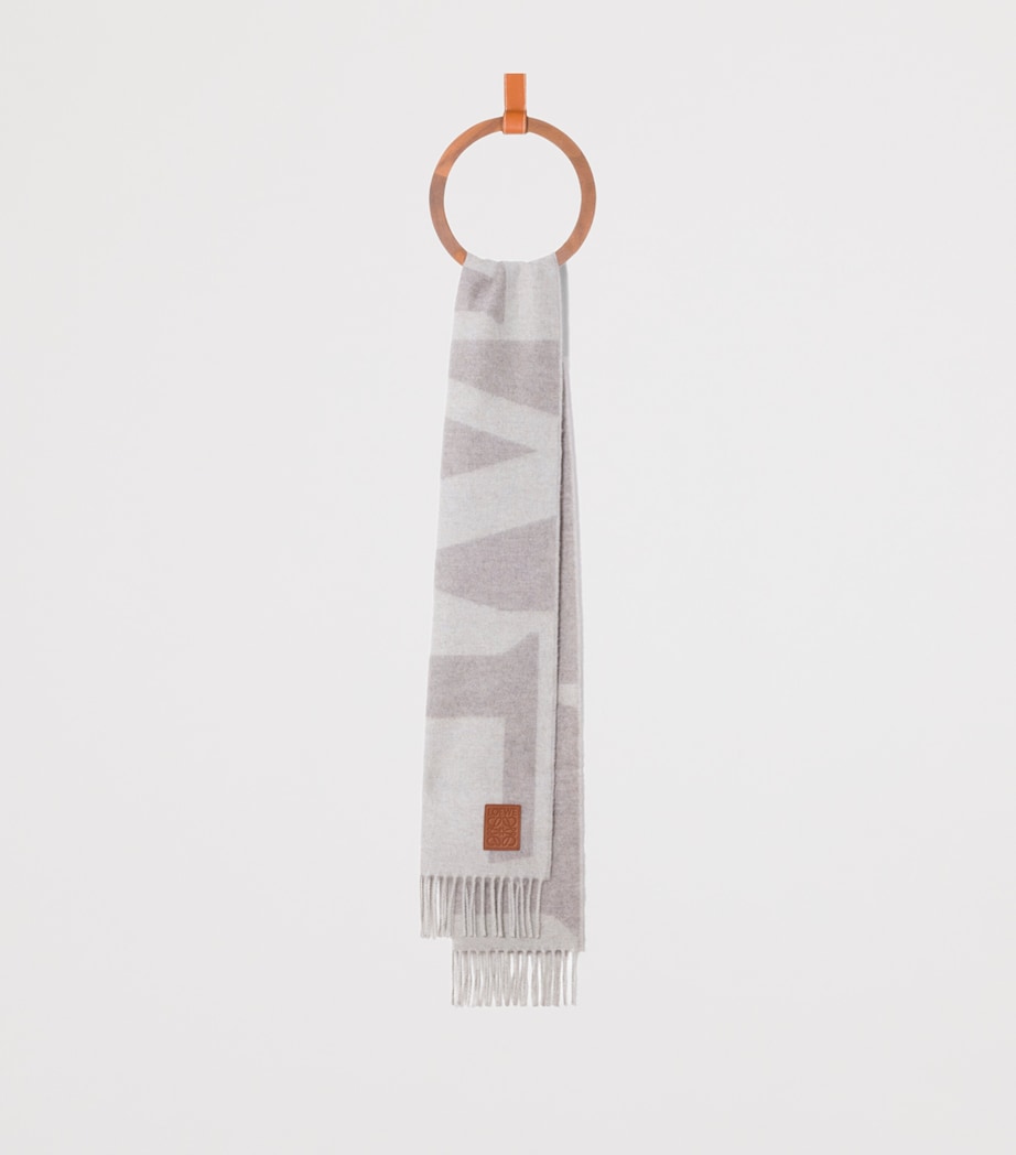 LOEWE Cashmere Anagram Scarf 30x160cm - British product