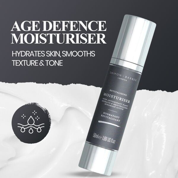 Daimon Barber Revitalising Moisturiser Face Cream 50ml - British product