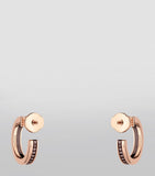 Boucheron Quatre hoop earrings rose gold brown PVD - British product