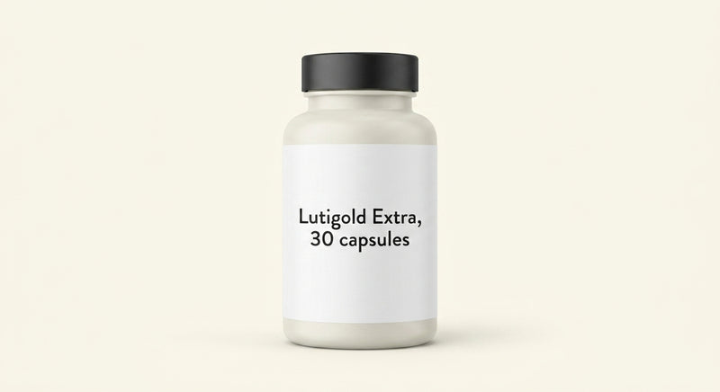 Holland & Barrett Lutigold Extra 20mg capsules (British brand)