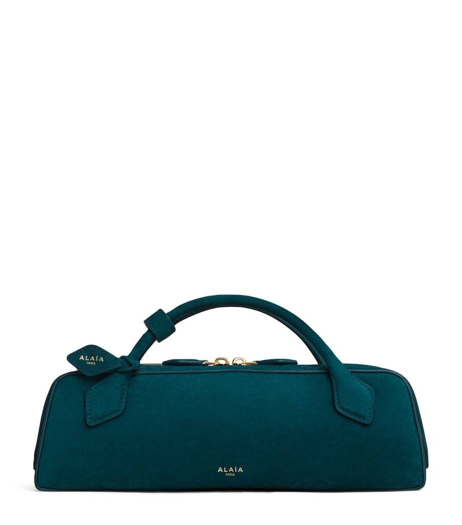 Alaïa suede Le Teckel top-handle bag, imported from the UK