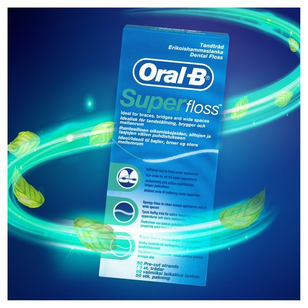 Oral-B Pre-Cut Superfloss Strands 50M GOODS Superdrug   