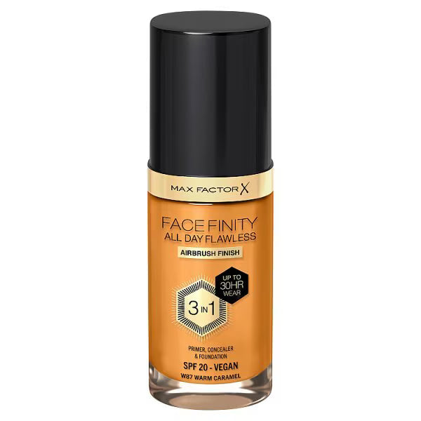 Max Factor Facefinity Flawless Foundation Warm Caramel, imported from the UK
