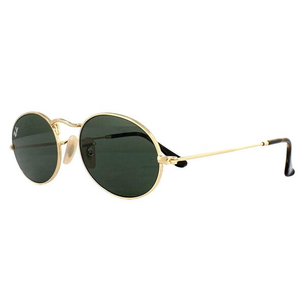 Ray-Ban Oval 3547N gold unisex sunglasses, UK version